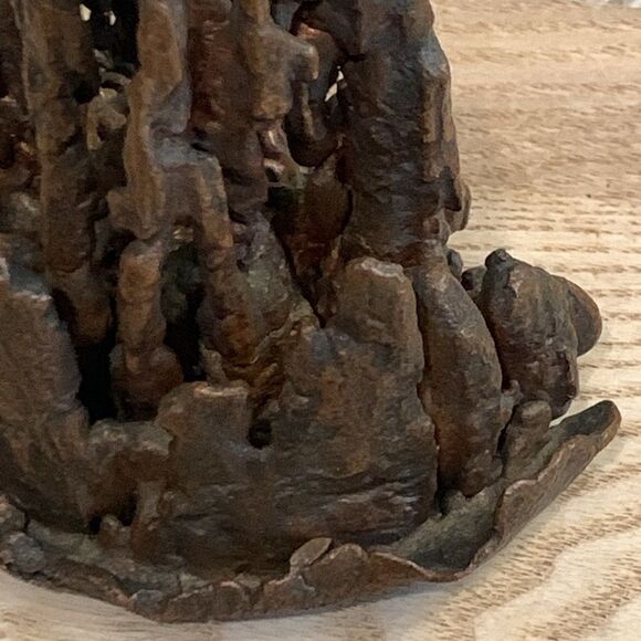 Unsigned Small Copper Brutalist Sculpture - Picture 10 of 17